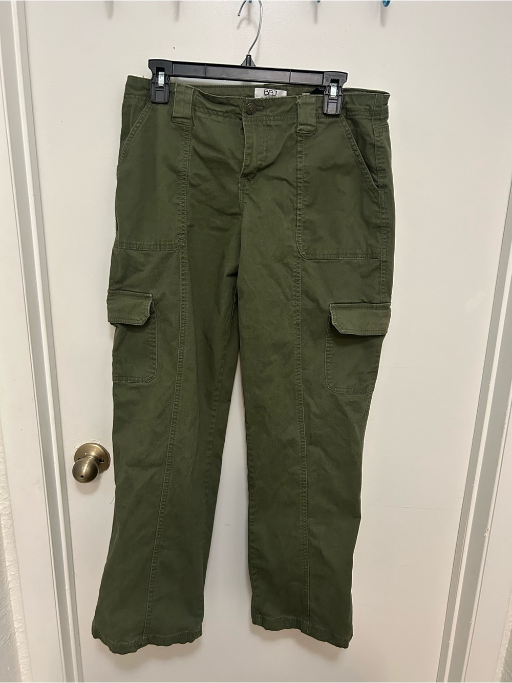 Women’s Olive Green Wide Leg Cargo Pants - EA7